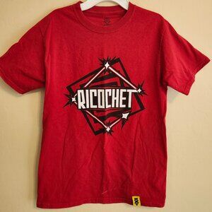 WWE NXT Ricochet Tee Red  Authentic Mens Size Small Vintage